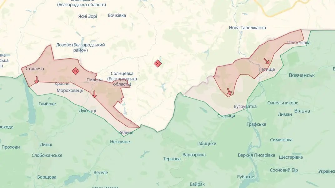 Russia attacked Ukrainian positions near populated areas in Kharkiv Oblast