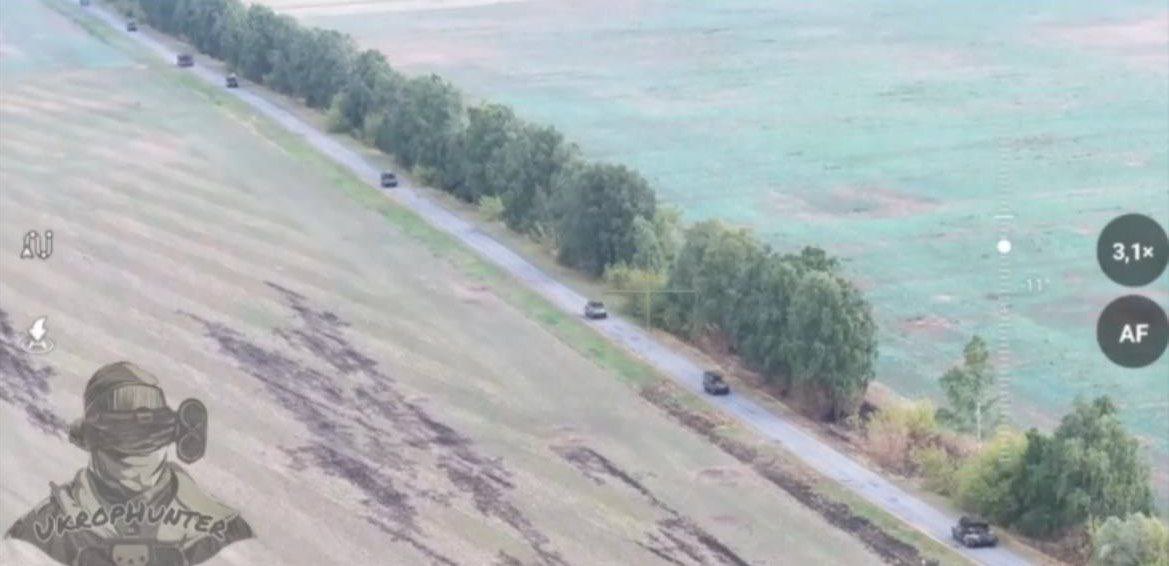 Russian armored column storms Snagost village in Kursk Oblast