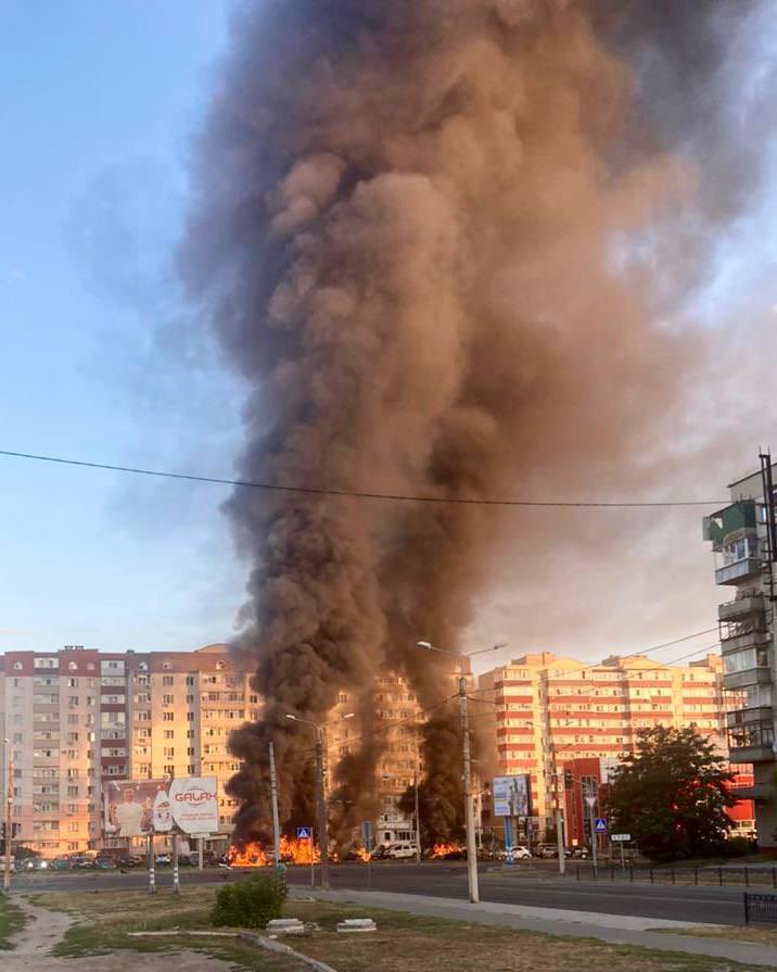 Afternoon of the Russian attack on Sumy, Ukraine