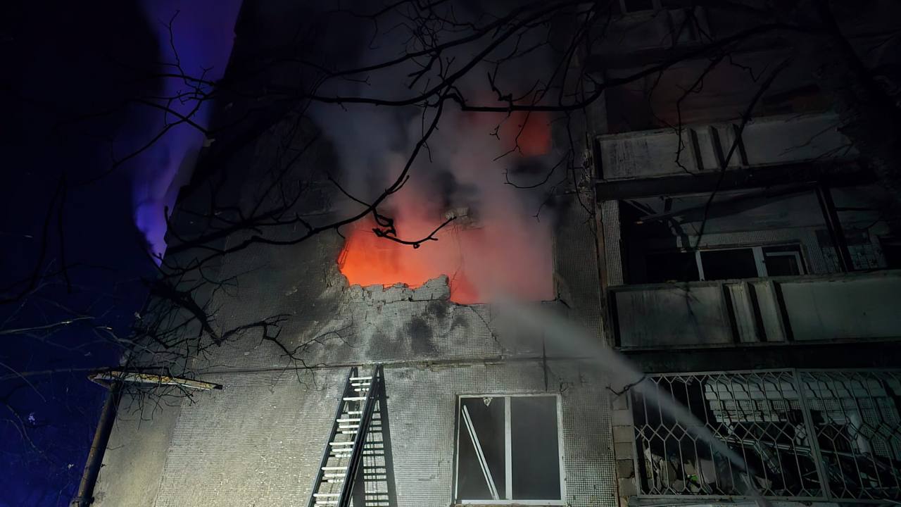 Kharkiv official shows new photos of Russian drone attack aftermath
