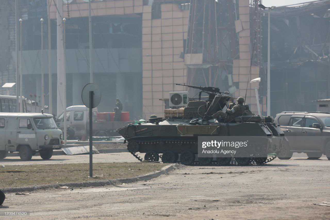 Russian VDV BTR-D spotted in Mariupol