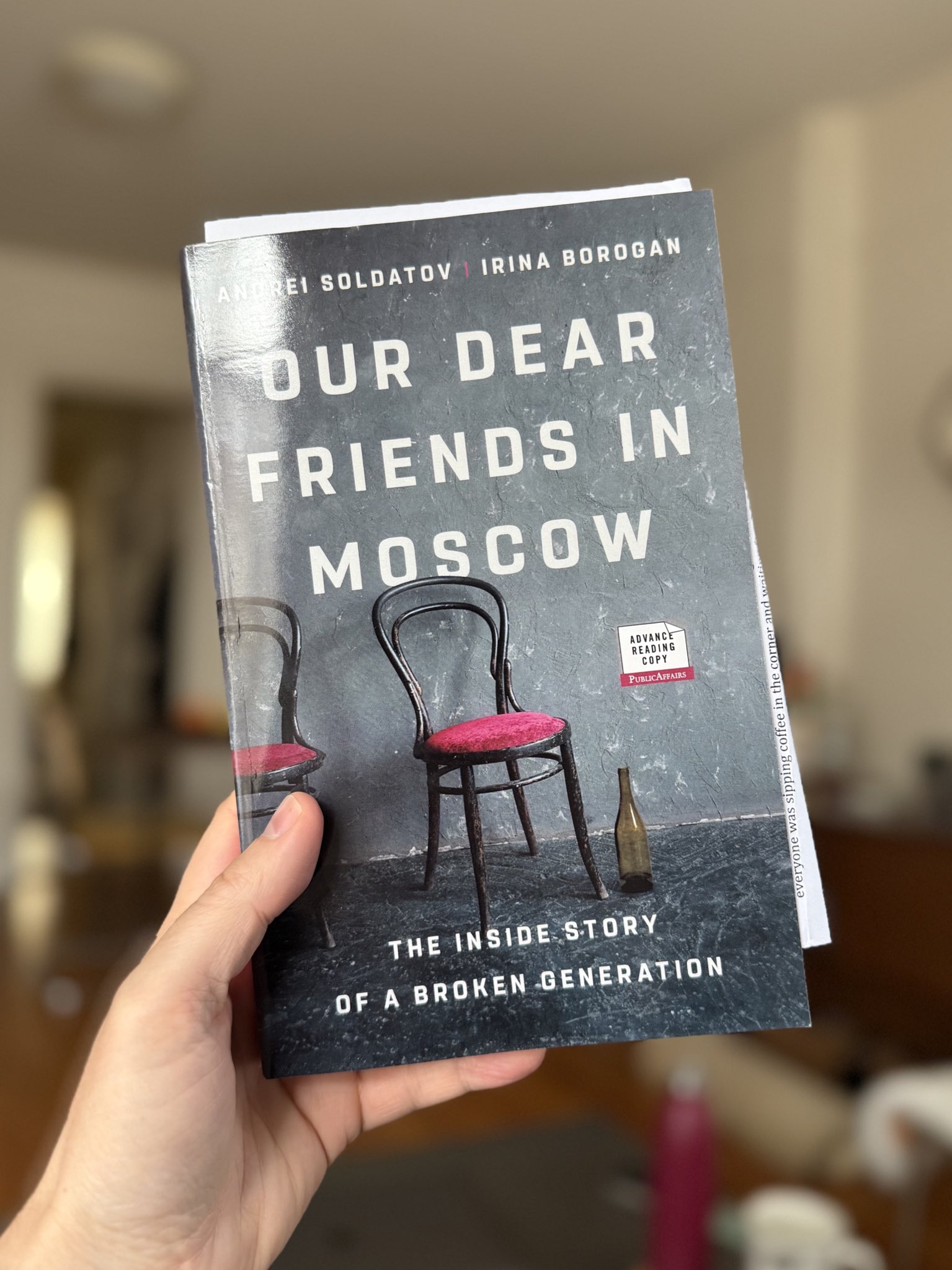Congrats to Andrei Soldatov & Irina Borogan on new book ‘Our Dear Friends In Moscow’