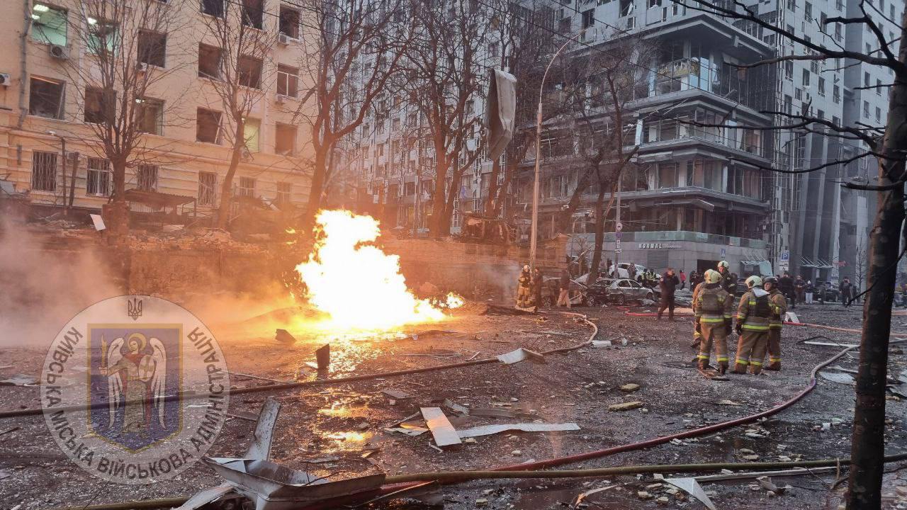 Kyiv missile strike: 13 injured, one dead, KMVA reports