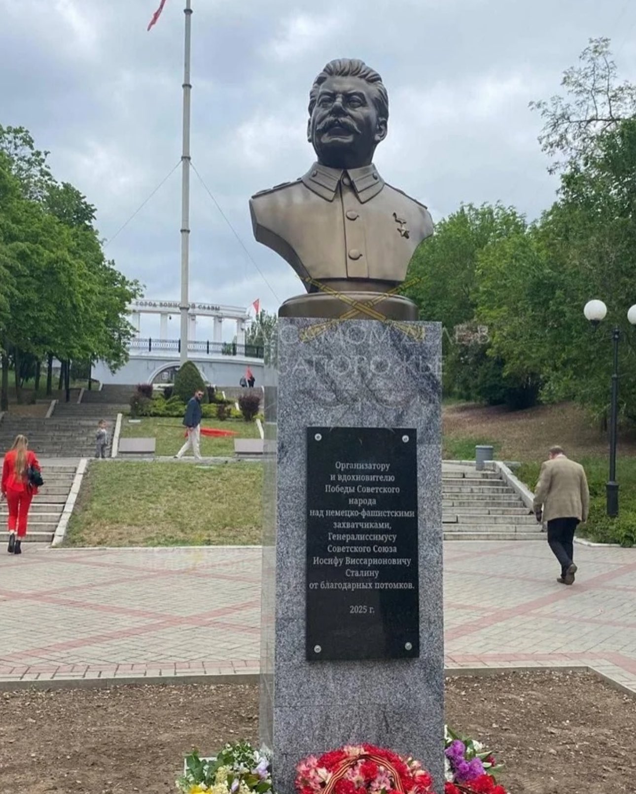 Russia honors Stalin in occupied Ukraine