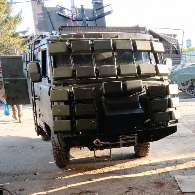Company’s UAZ vehicles: acquired privately or via humanitarian aid, not from state/MoD.