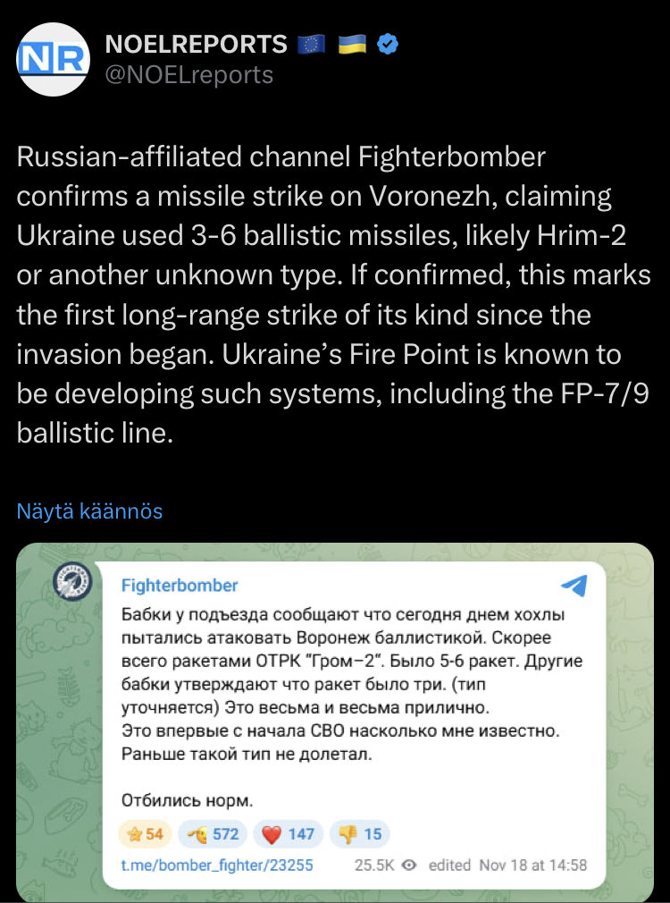 Ukraine développe trois missiles balistiques