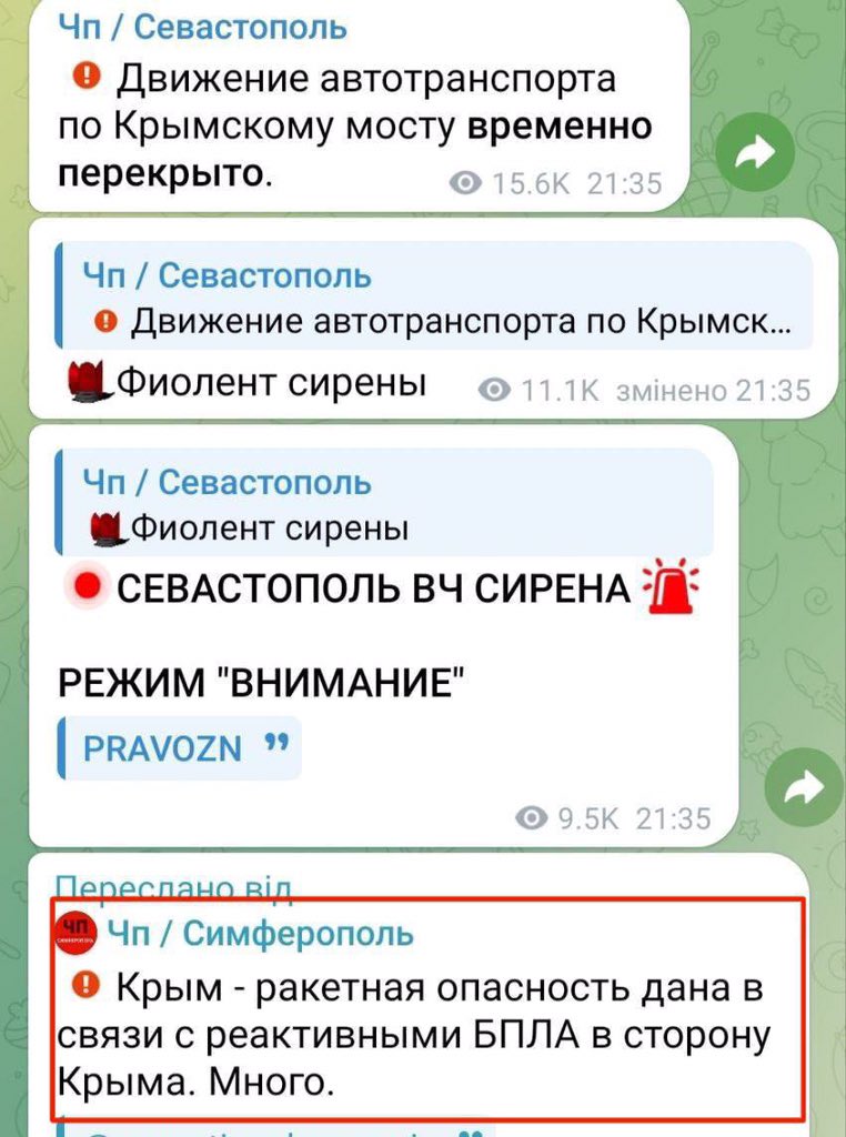 Crimean bridge traffic stopped, according to reports