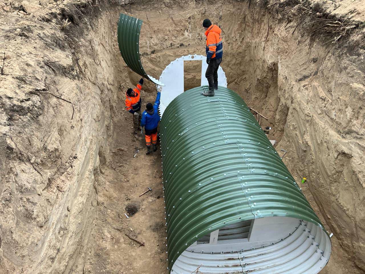 Construction of fortifications in Odesa region