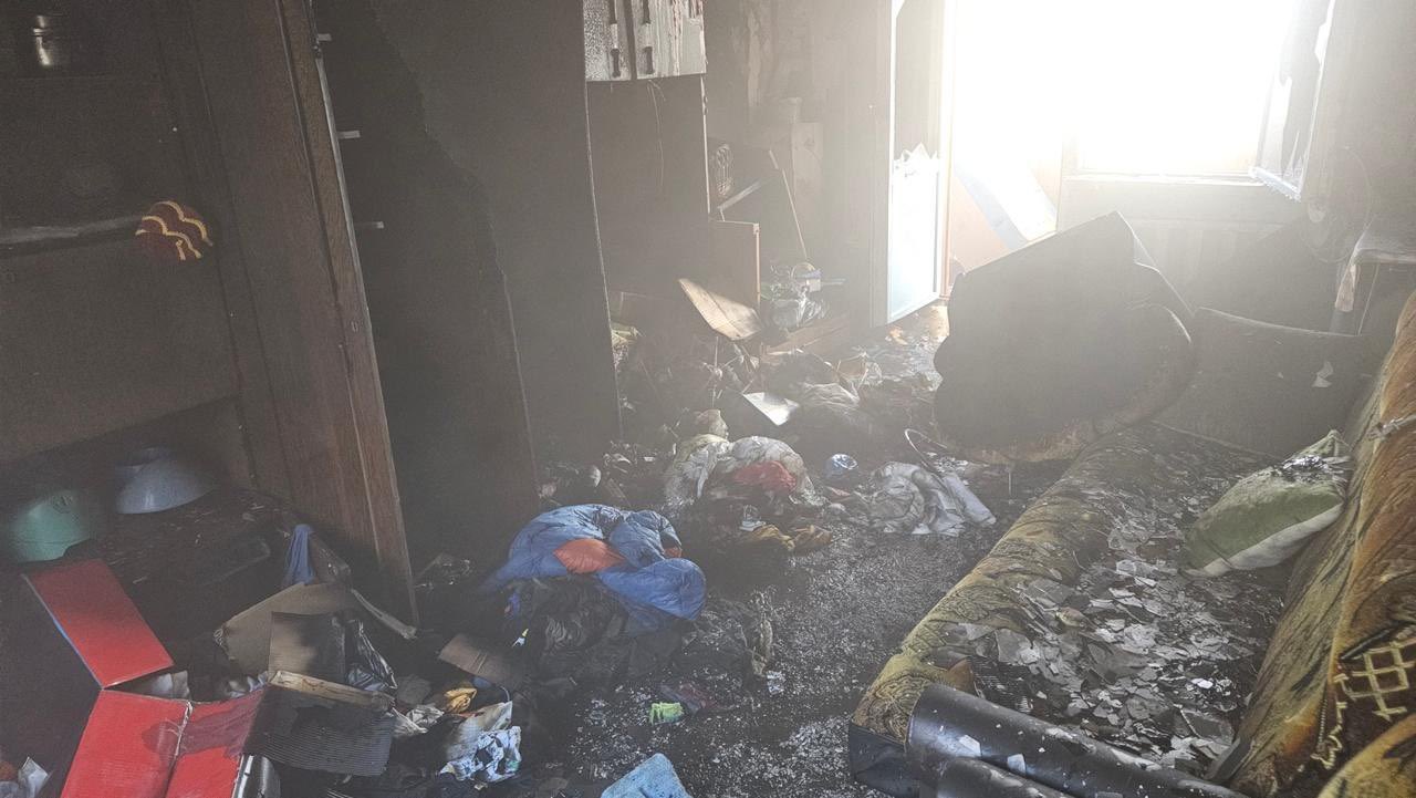 FPV drone attack on residential building in Kherson