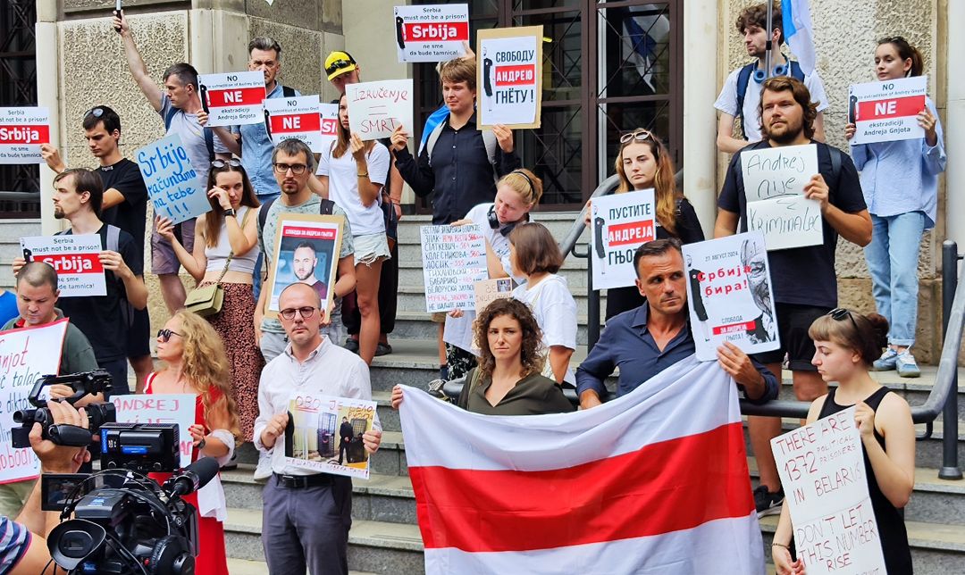 Solidarity for Belarusian journalist Andrey Gnyot facing extradition from Belgrade
