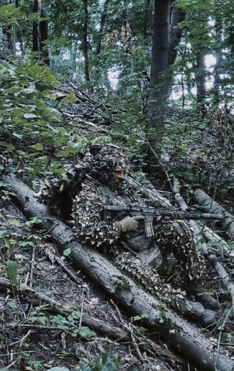 Ukrainian special forces soldier in Kursk forests