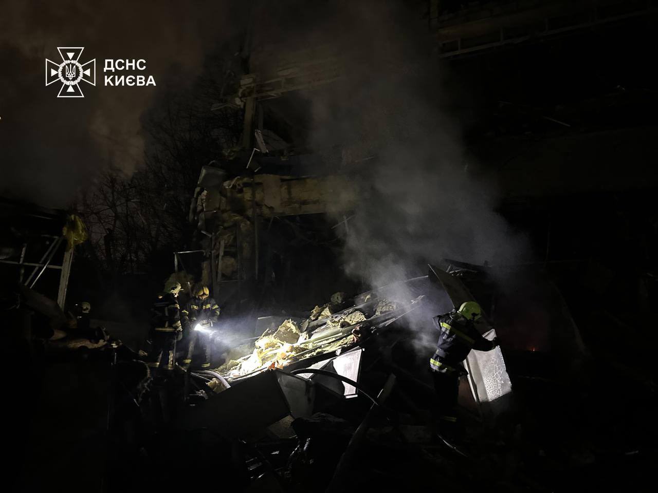 Russian ballistic missiles hit Kyiv, killing a 9-year-old girl; rescue efforts continue.