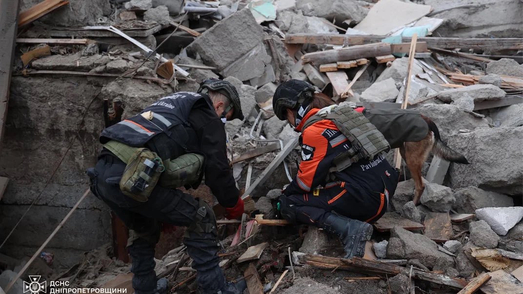 Rescue: body recovered after Dnipro attack