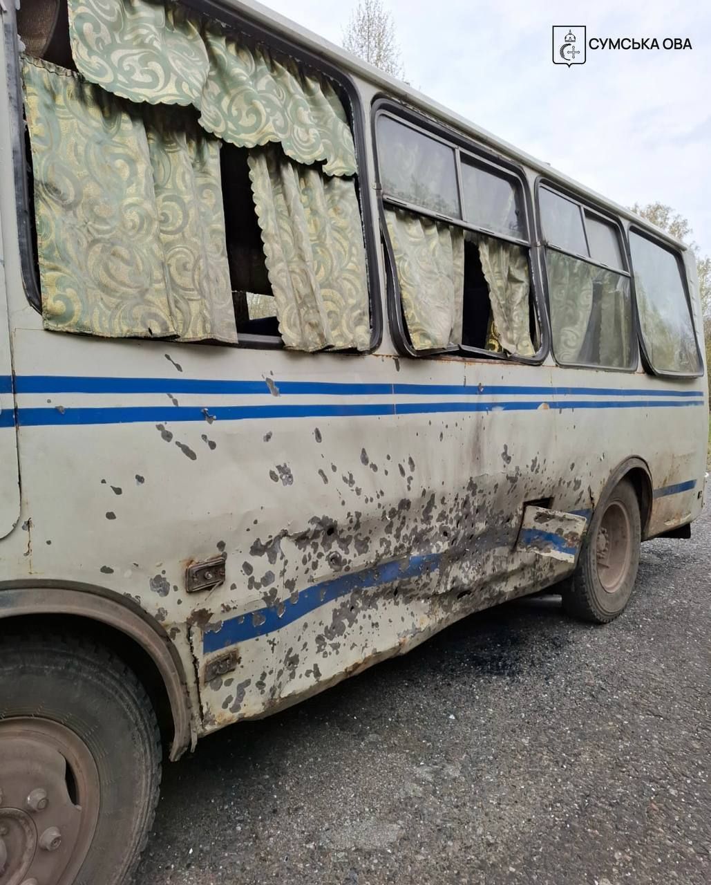 Russian Drone Strikes Passenger Bus in Sumy Region