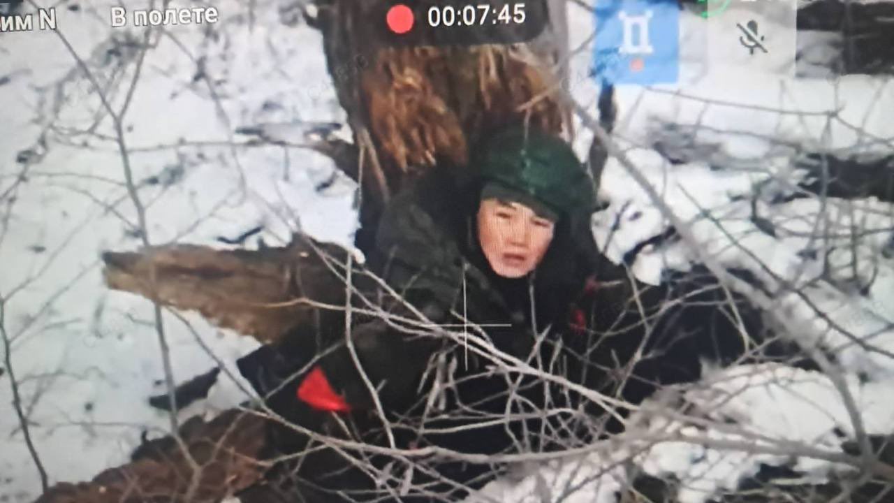 North Korean soldier in Ukrainian drone’s sight in Kursk