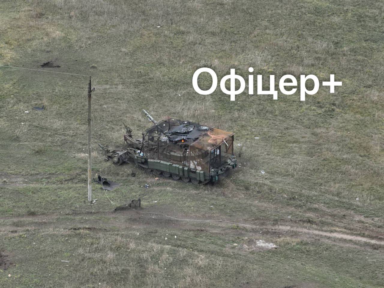 Destroyed T-72B3M tank mod. 2022 near Kurakhovo