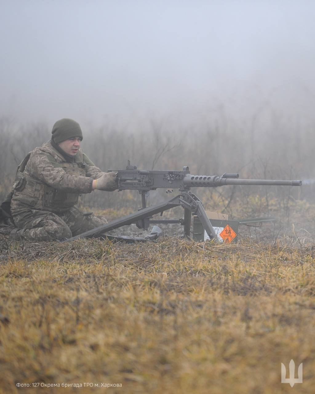 Browning M2 machine gun in service with 127th Brigade