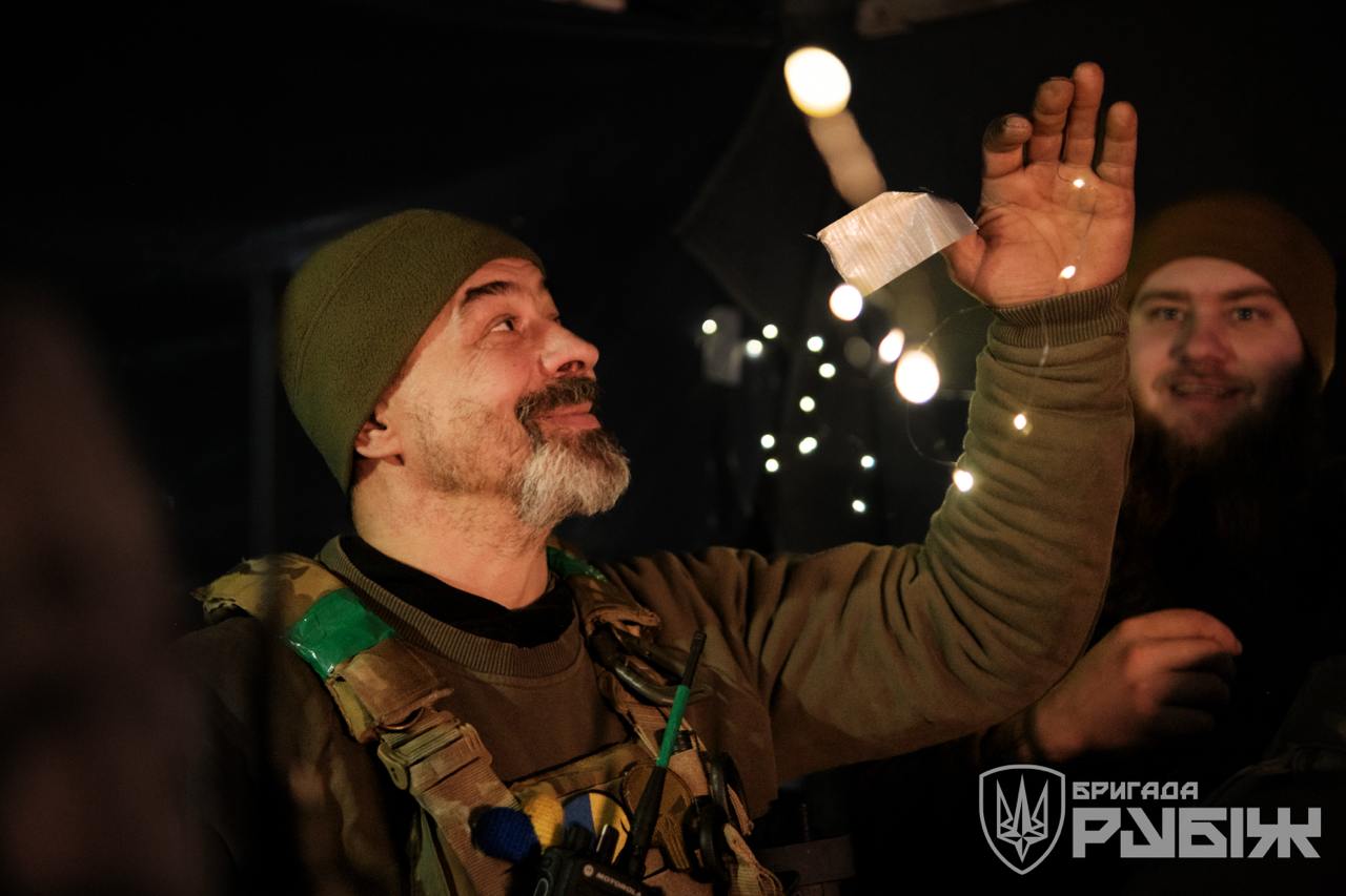 Christmas Eve on the Front by Ukrainian Defenders