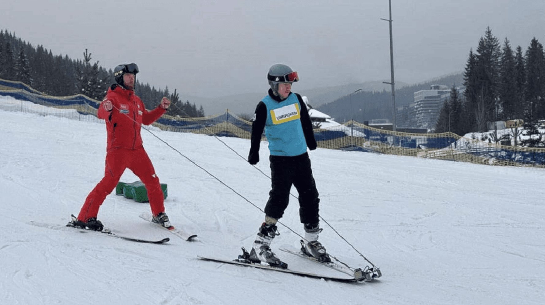 Ukrainian Veteran from Lviv Skis in Bukovel After Loss of Limbs