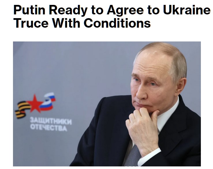 Putin ready for truce under security conditions