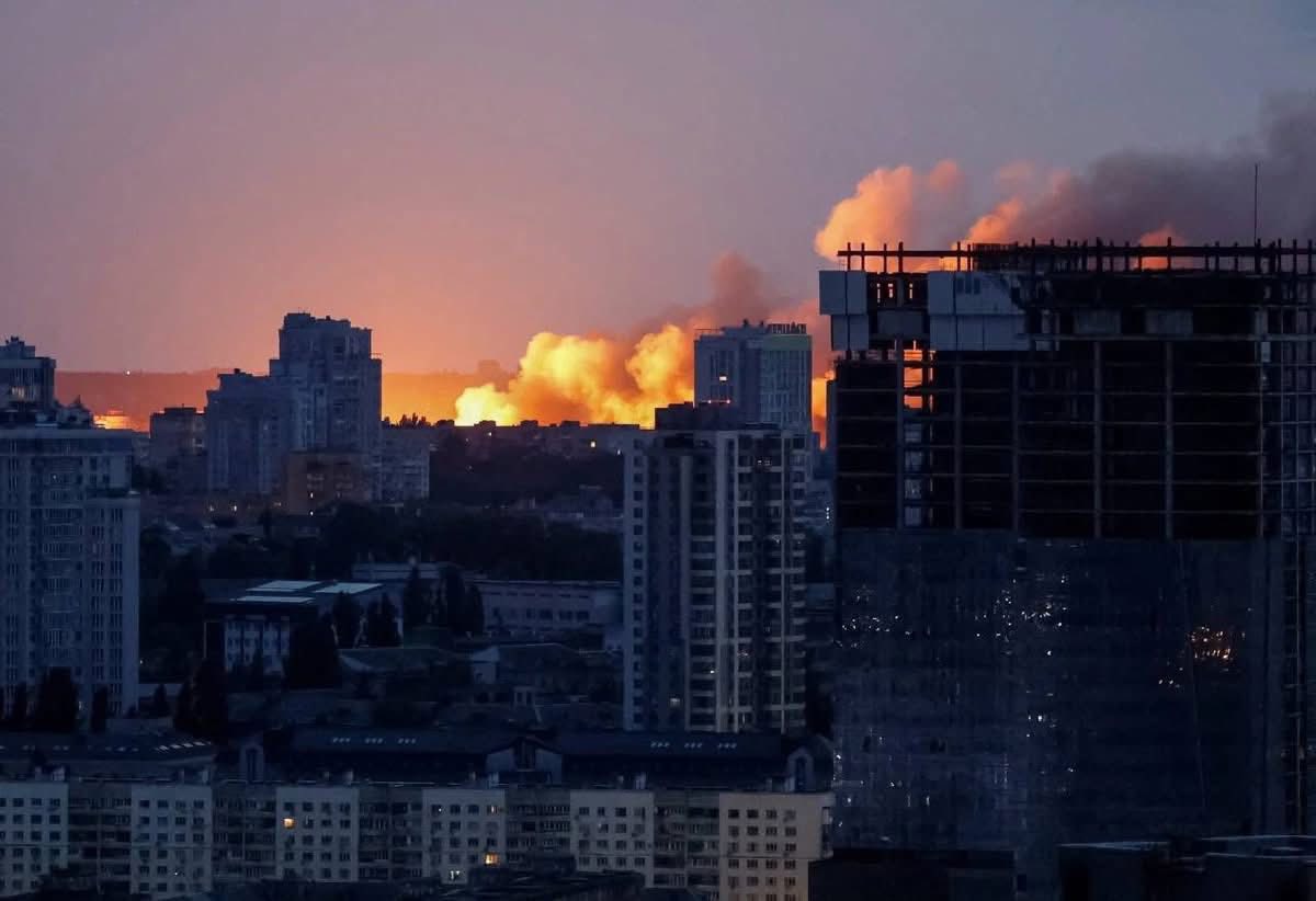 Kyiv during Russia’s massive night attack