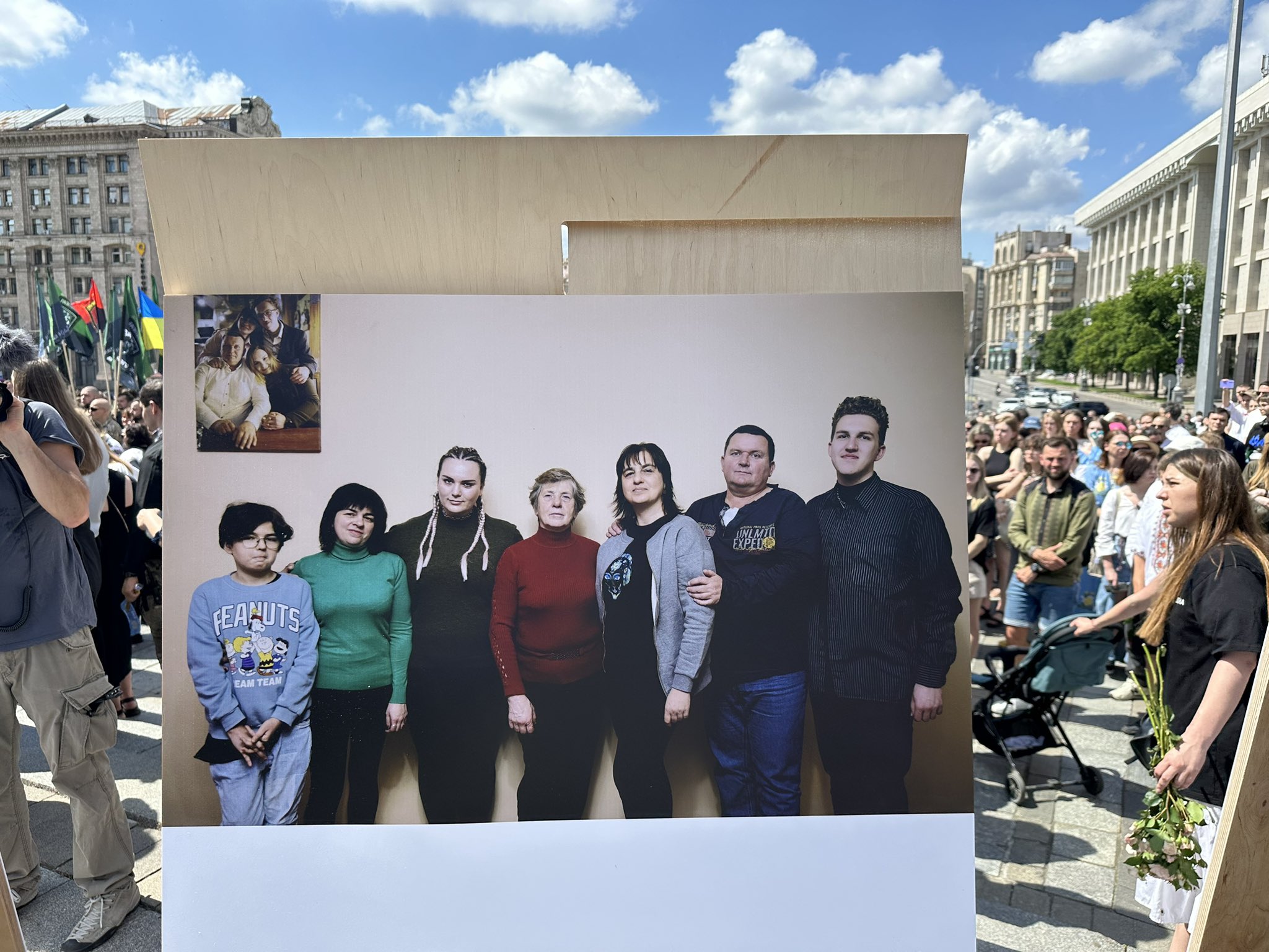 Funeral image shows Cheka with family in happier times