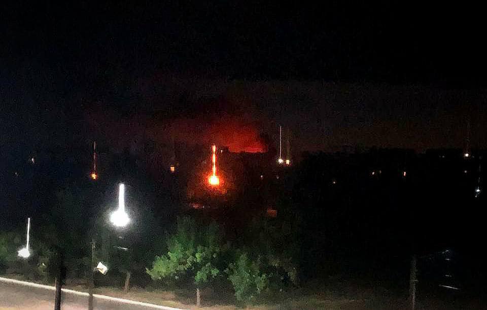 Explosion at Russian ammo depots in Nova Kakhovka