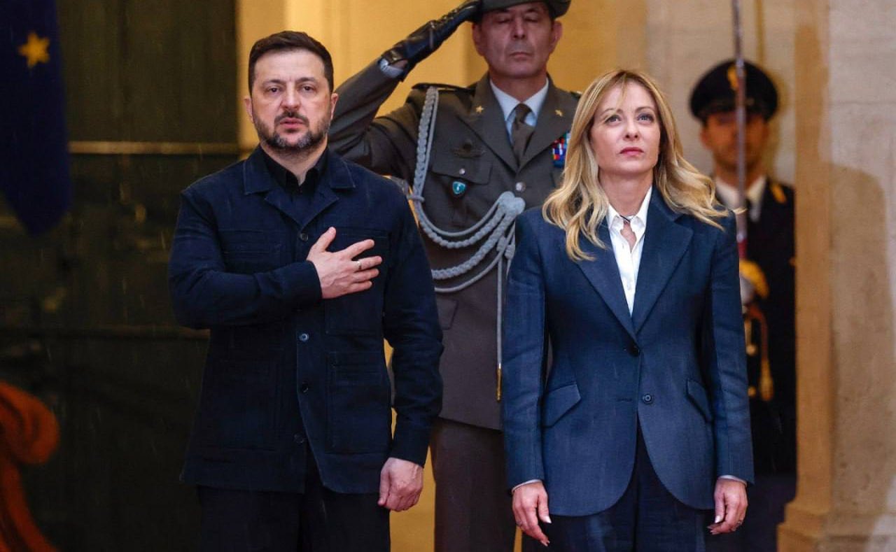 Zelensky meets Meloni in Italy