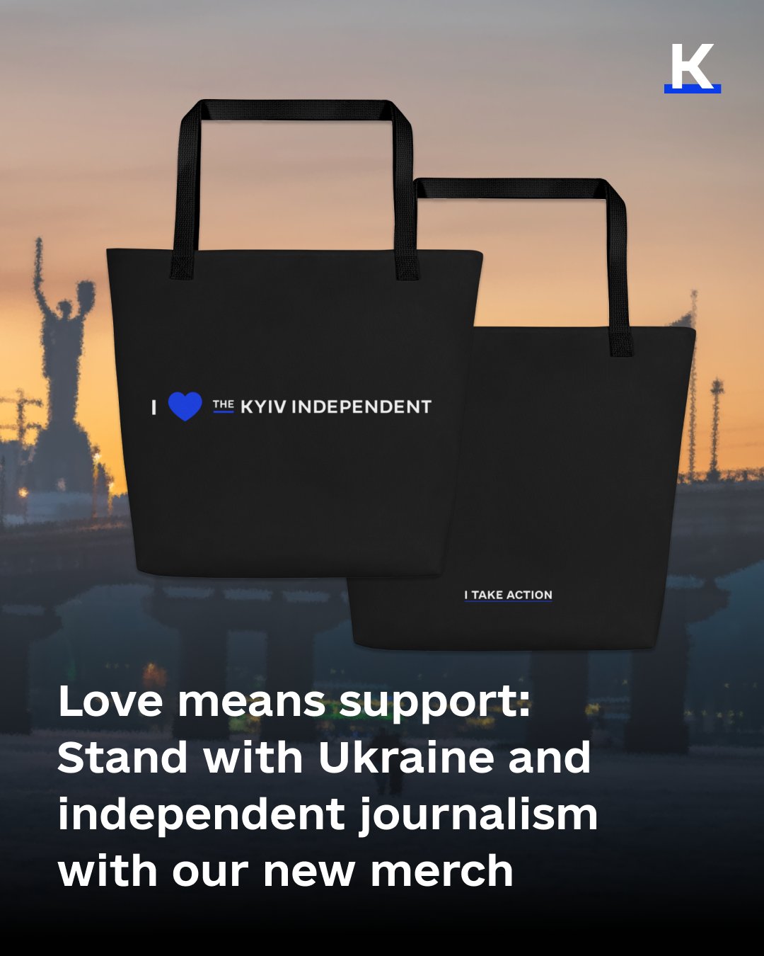 Nouvelle collection “Love is Action” du Kyiv Independent