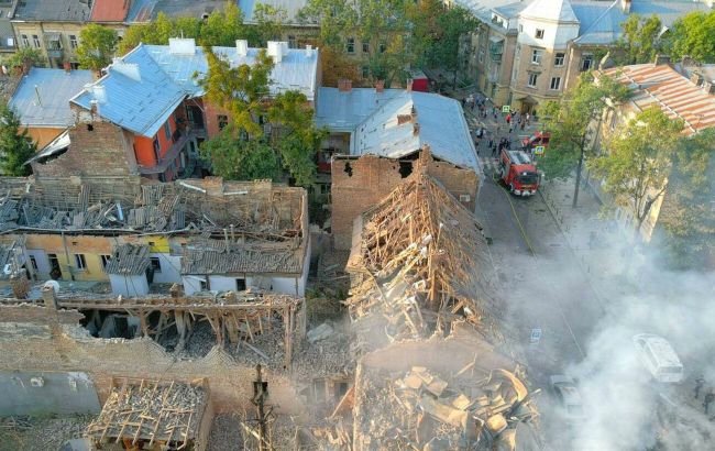 Lviv after Russian combined attack