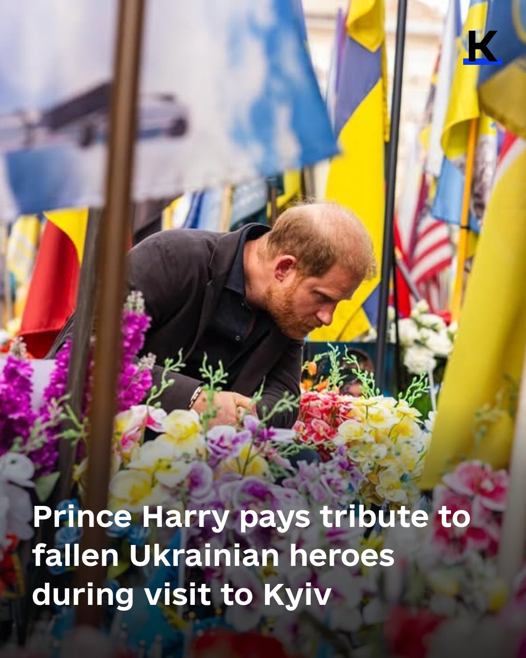 Prince Harry rend hommage aux héros ukrainiens à Kyiv