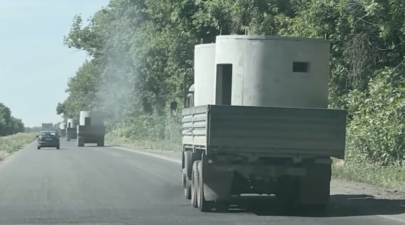 Photo of what seems to be a dug-down object found in Izium