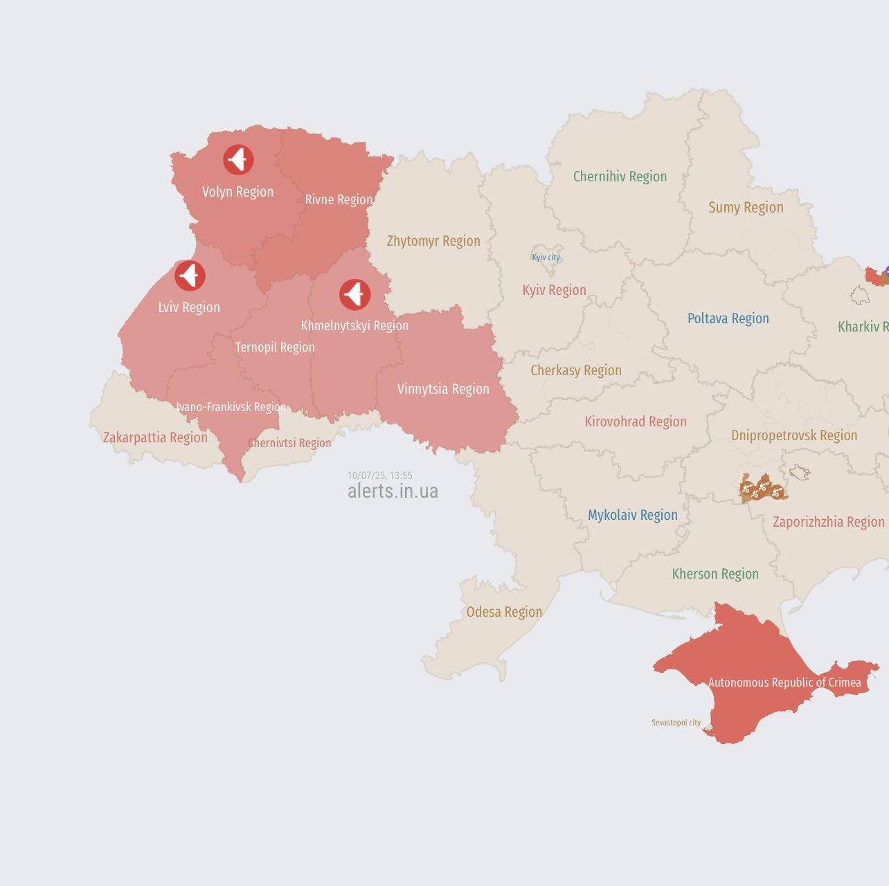 Drones russes occupent l’ouest de l’Ukraine