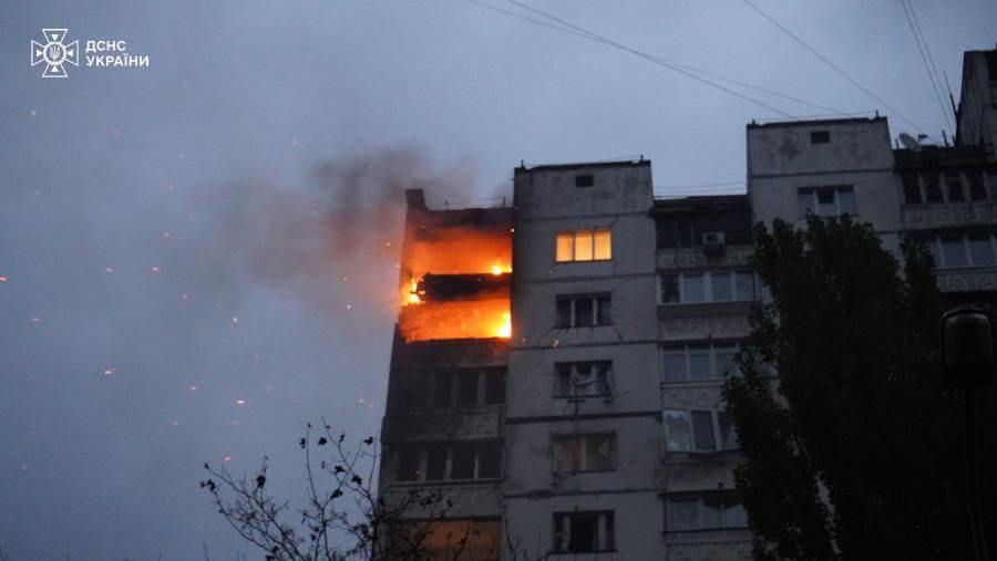 Kyiv hit by Russian drone attack