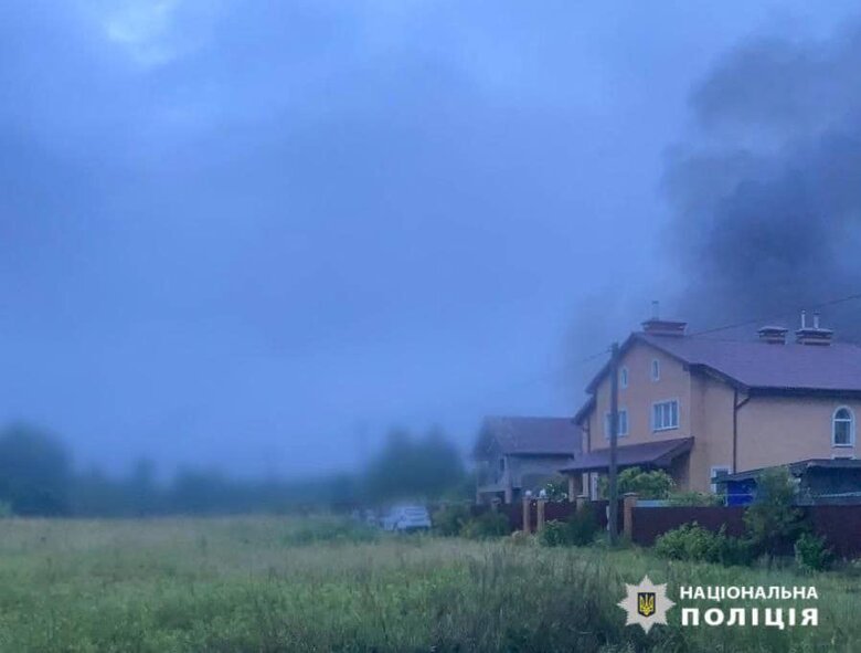 Rocket attack on Kyiv region: fires and injuries