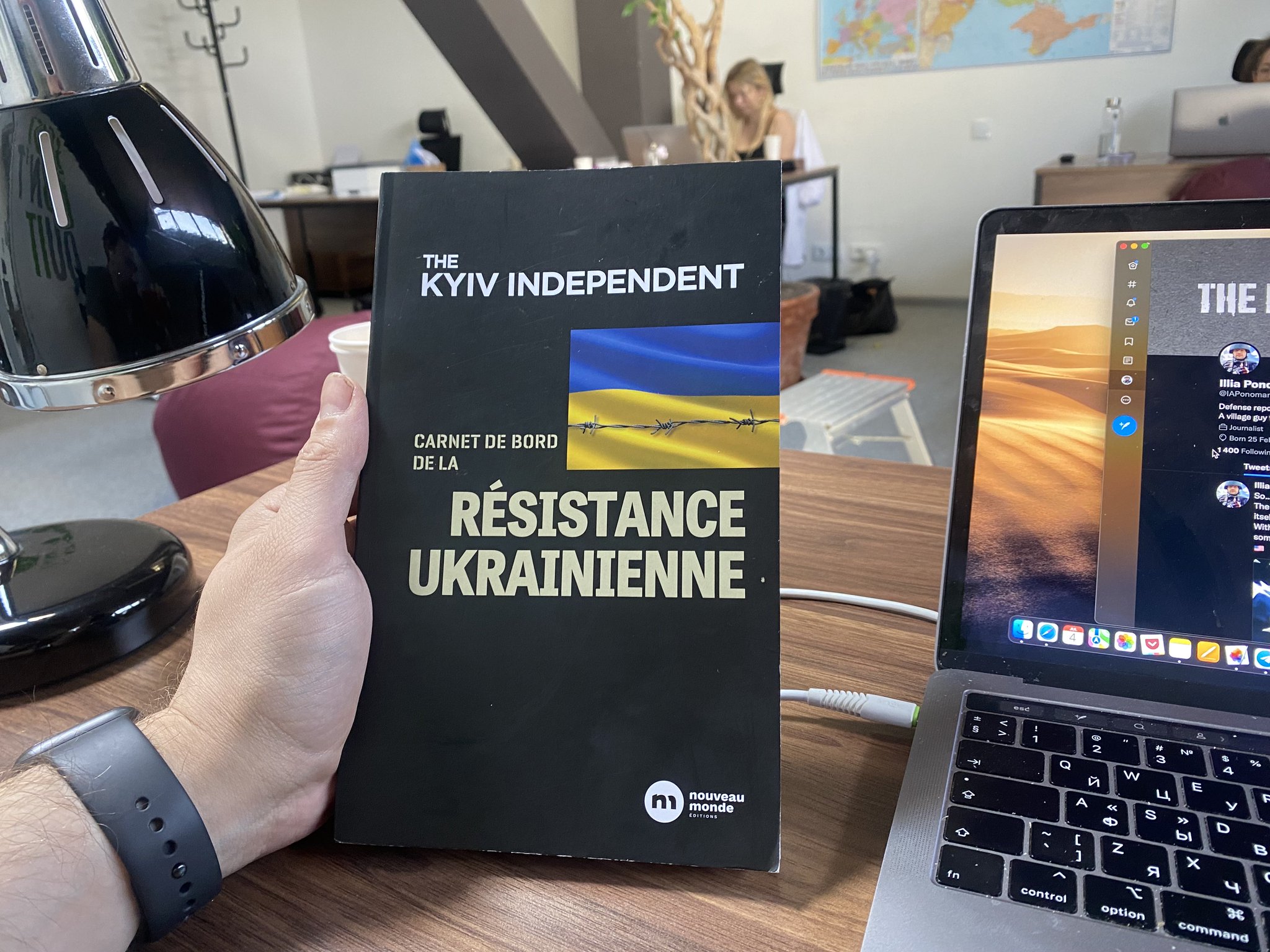 New book in France: Logbook of Ukraine’s Resistance with author’s epilogue.