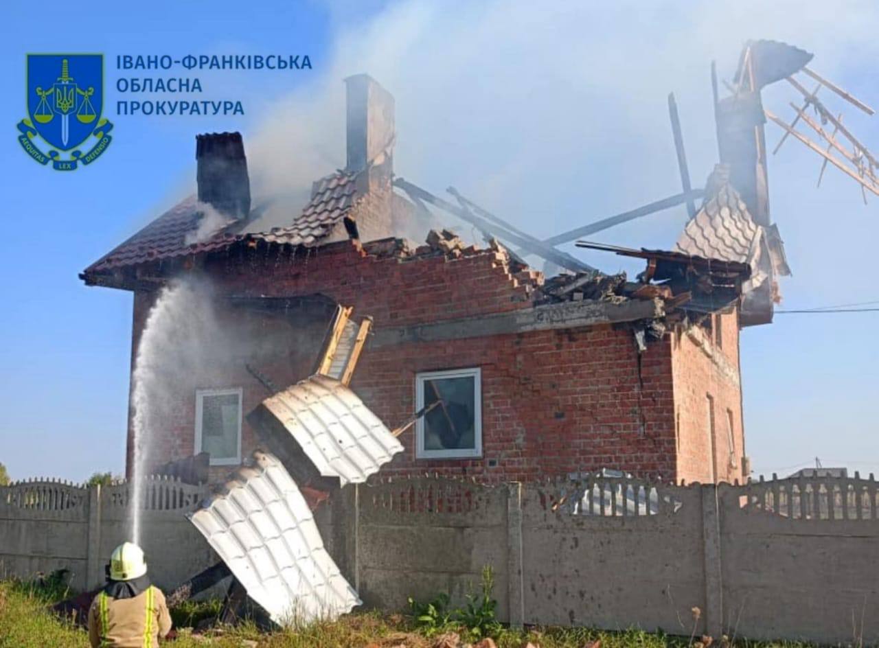 Aftermath of Shelling in Ivano-Frankivsk: Russian Strikes Target Critical Infrastructure, Damaging Residential Buildings