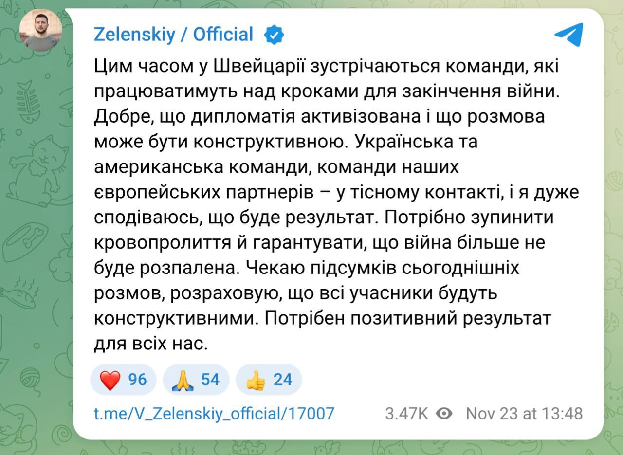 Zelenskyy: Stop bloodshed, guarantee no war reignition