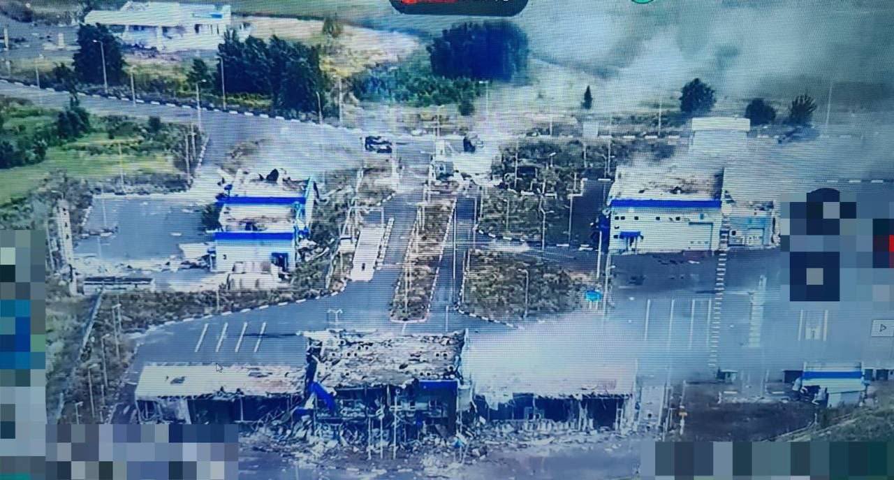 Destroyed ‘Sudzha’ border crossing point
