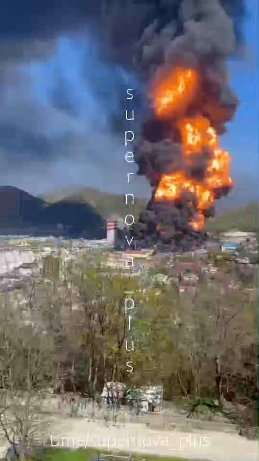 Major Refinery Complex Engulfed in Flames