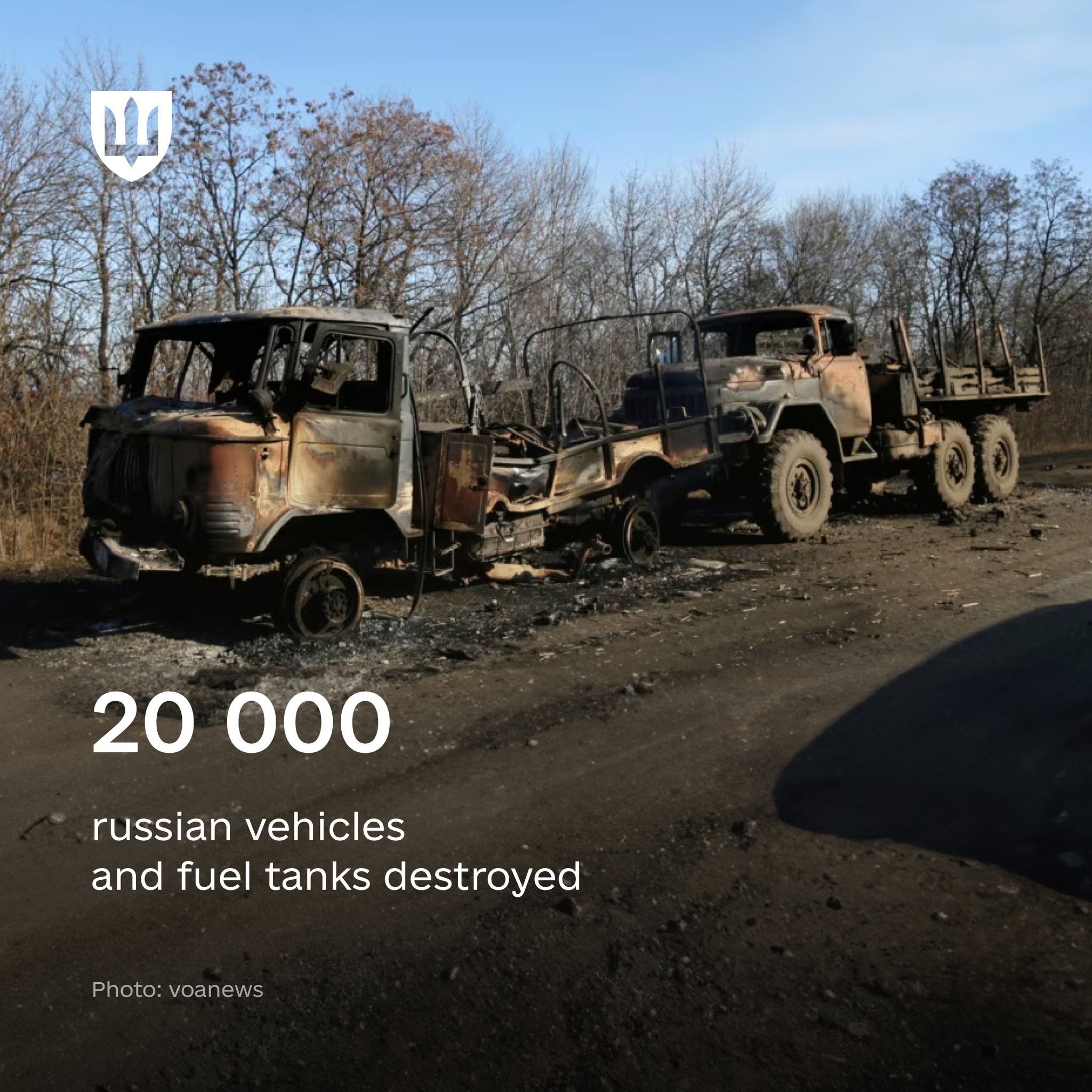 Ukraine destroys 20,000 Russian vehicles, aiming for victory