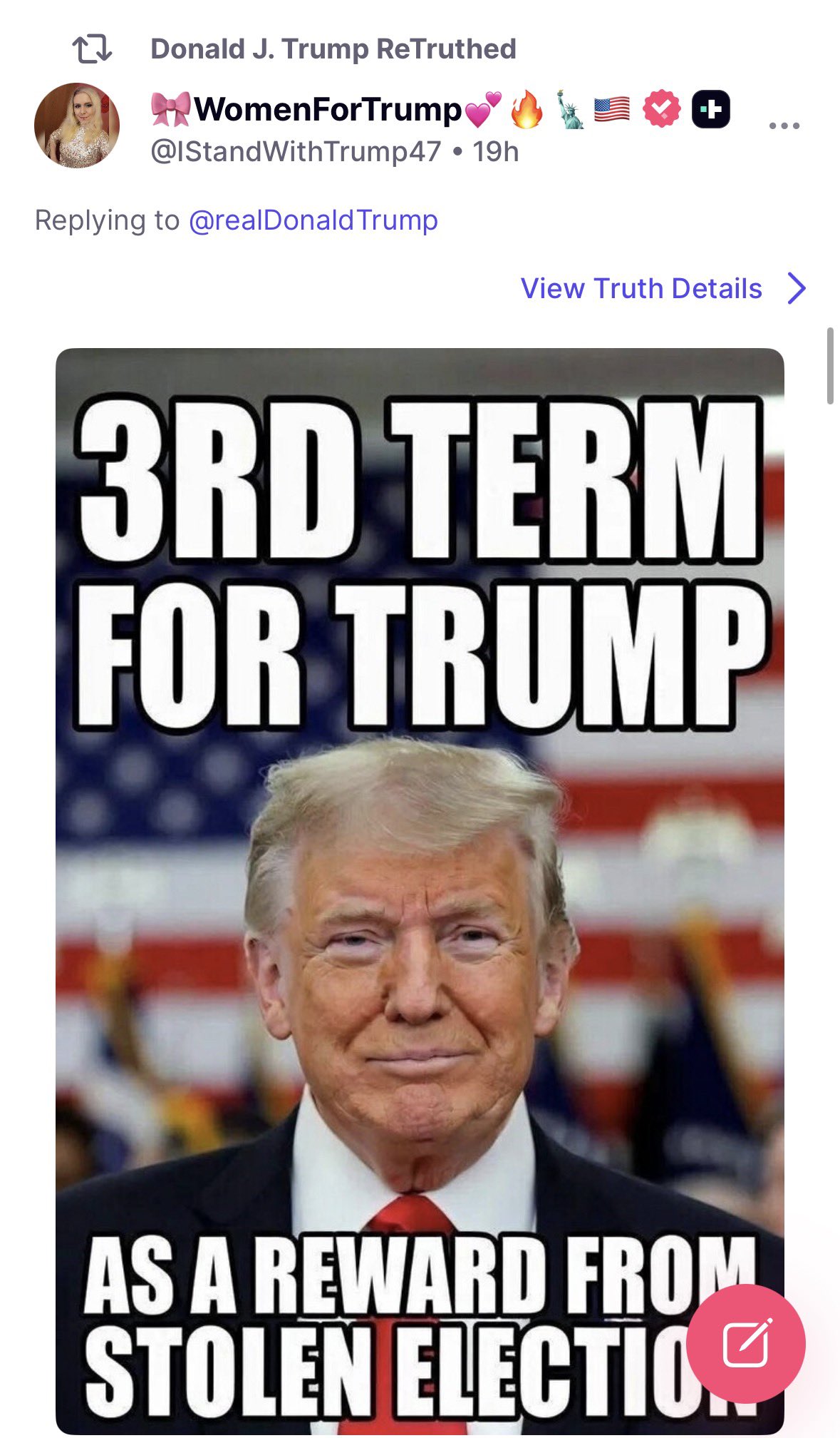 Pro-Trump Poster Appears to Originate From Abroad