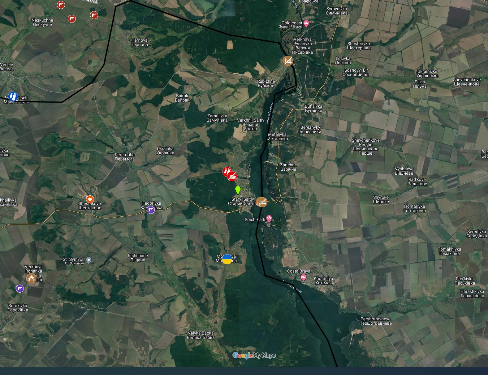 Destruction of a Russian MT-LB and residential damage