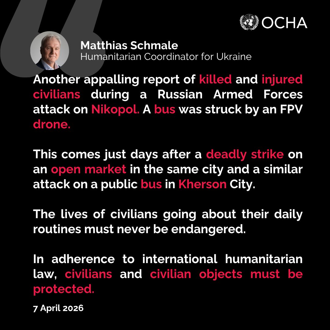Drone Strike Hits Public Bus in Nikopol, Several Killed