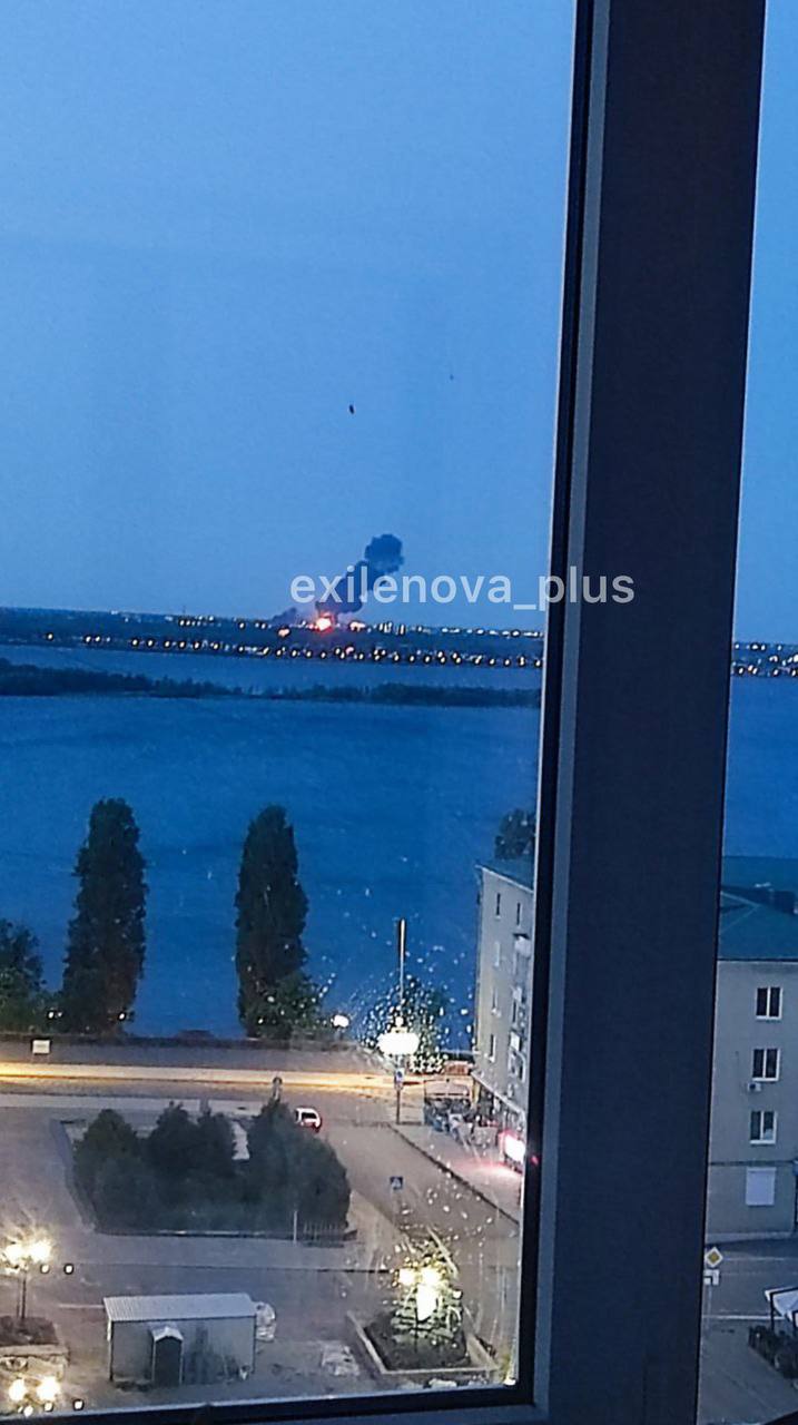 Fuel Tank Fire in Engels After Ukrainian Drone Strikes