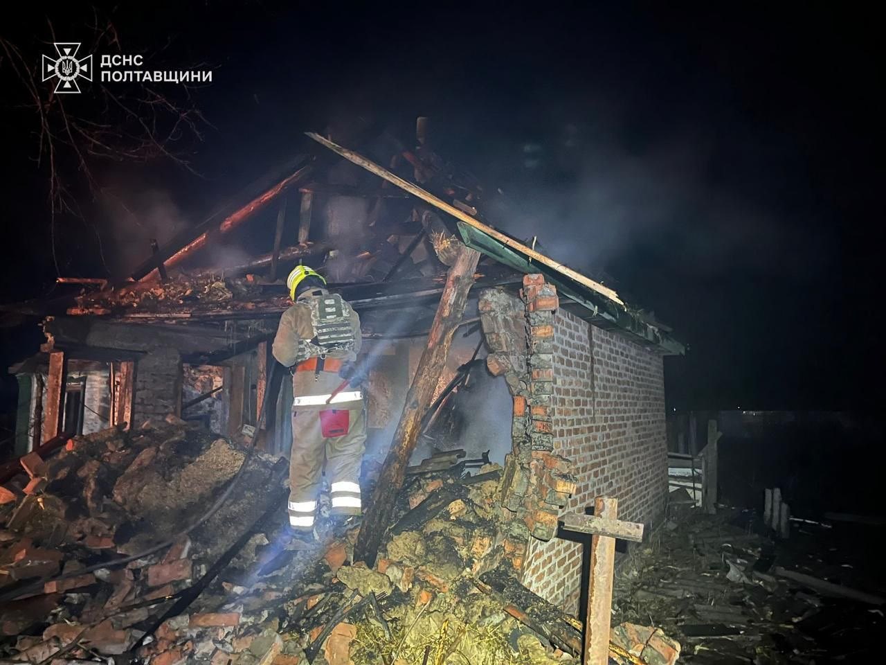 Russia attacked Poltava region: houses damaged