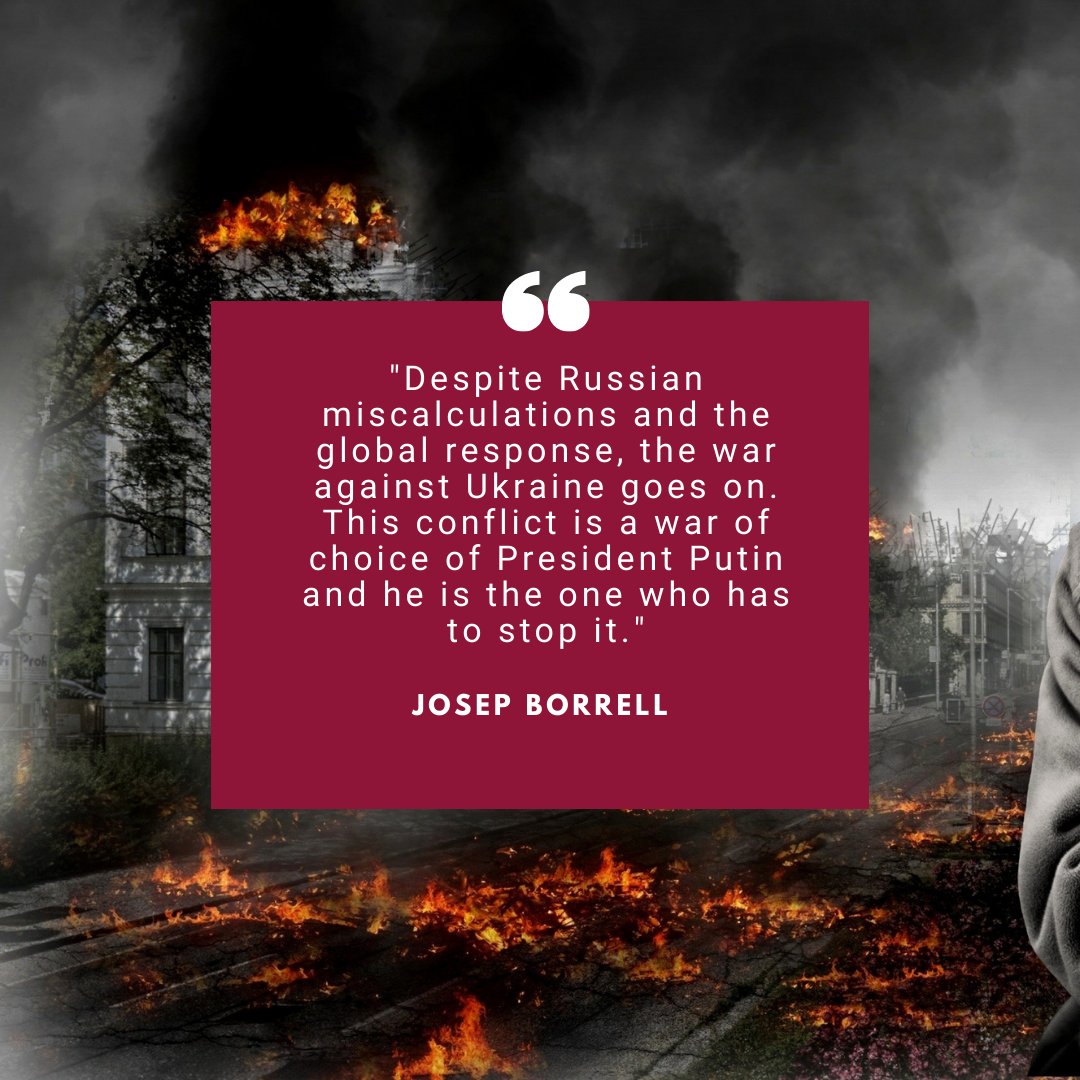 EU’s Borrell on Ukraine War: State of Conflict & Path Forward Amidst Diplomacy