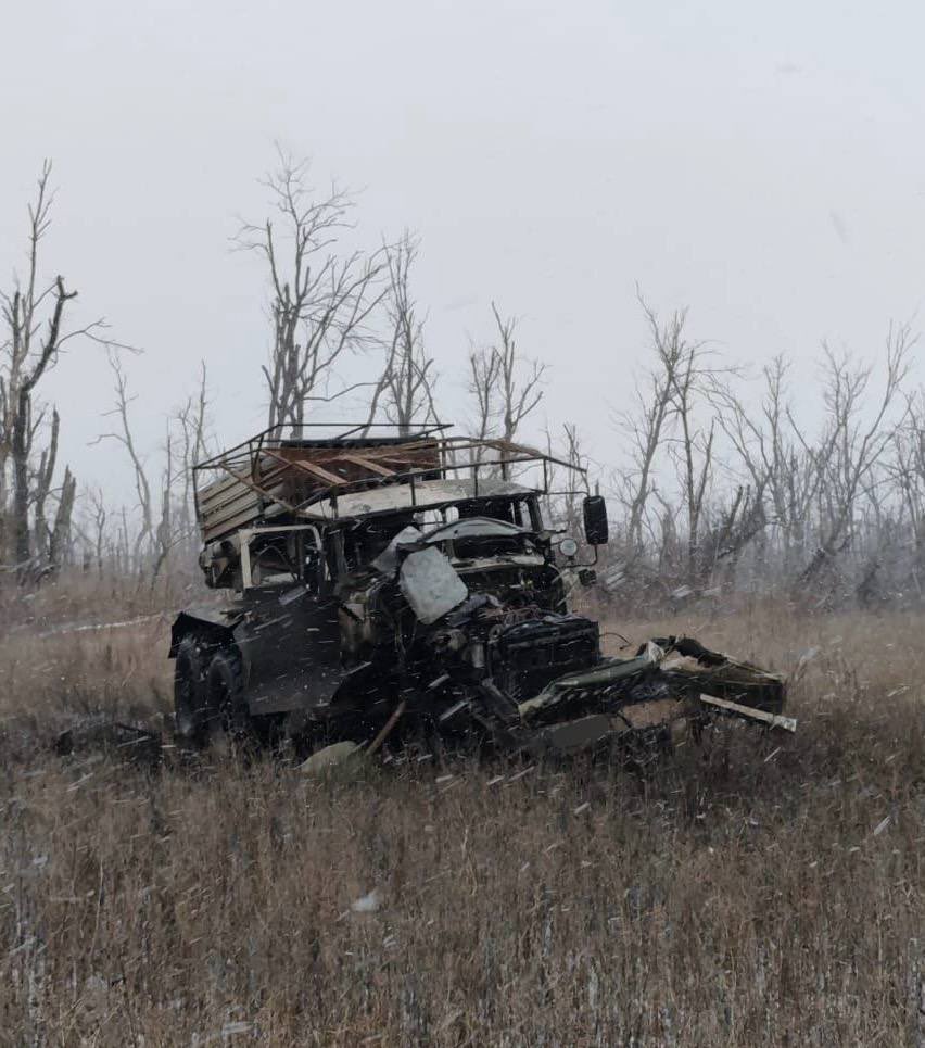 Destruction of Russian Tornado-G MLRS on front