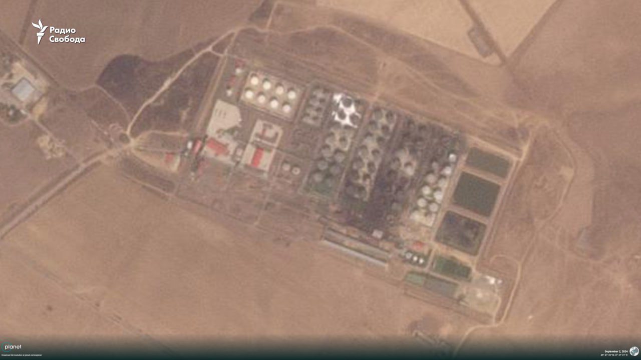 Oil depot in Proletarske, Rostov Region after 16 days of fire