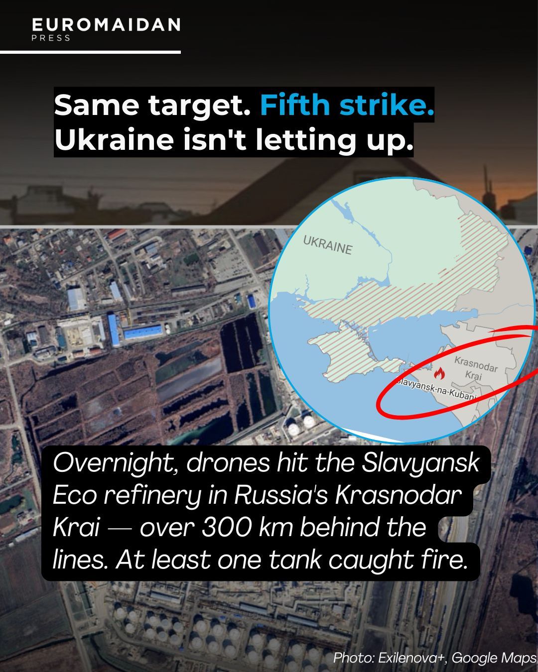 Ukraine strikes Russian refinery with drones